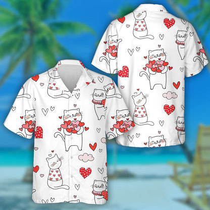 Cat gleoite Le Croí Dearg Do Léine Haváís Lá Vailintín, Bronntanas Léine Haváís, Bronntanas Nollag