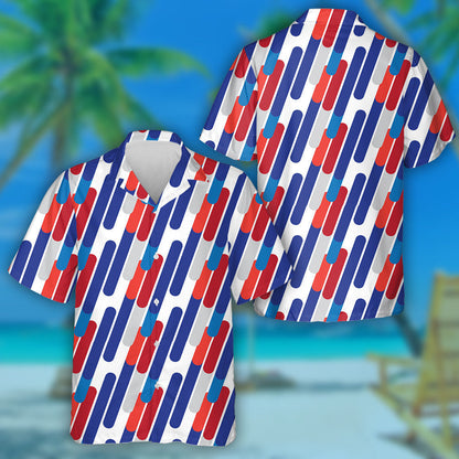 Dear Línte Trasnánacha Dinimiciúla Mósáic Mósáic Trí dhath Stáit Aontaithe Mheiriceá Léine Haváíais, Bronntanas Léine Haváíais, Bronntanas Nollag