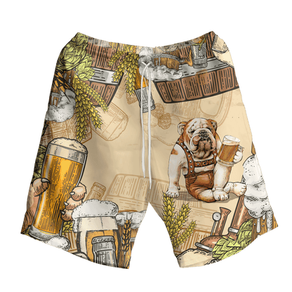 BullDog Drinking Beer Cool Design Hawaiian Shirt, Hawaiian For Gift