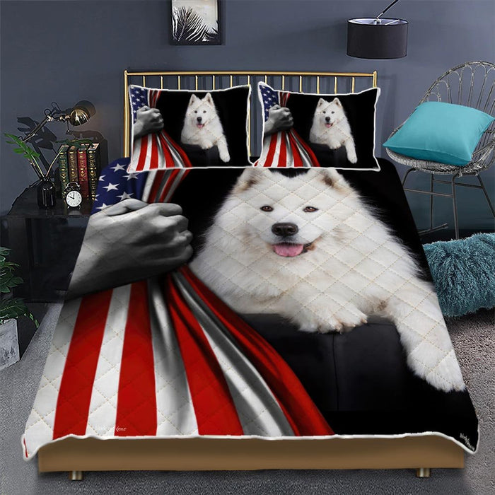 Samoyed Dog Lover Quilt Bedding Set Bedroom  Set Bedlinen 3D,Bedding Christmas Gift,Bedding Set Christmas