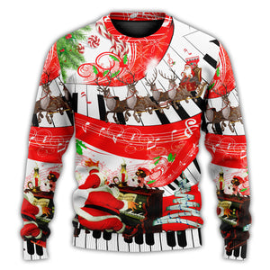 Christmas Love Music Happy Life Ugly Christmas Sweater, Christmas Ugly Sweater, Christmas Gift, Gift Christmas 2024