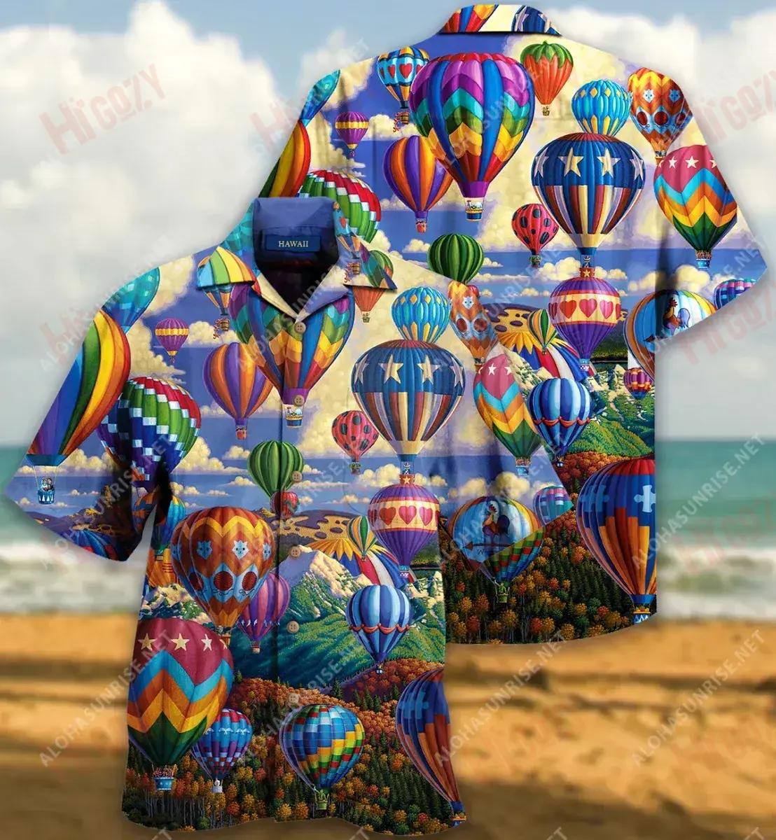 Le Chéile Rachaidh muid i dTeagmháil leis an Spéir Aer Te balún Léine Haváínis Unisex Muinchille Gearr Muinchille Samhraidh Léinte haváíais Seanréalta Léinte Greannmhar Haváís, Bronntanas Léine Haváís, Bronntanas Nollag