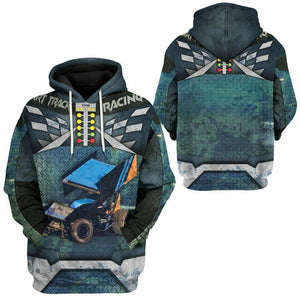 3D Dirt Track Racing Tshirt Hoodie Apparel