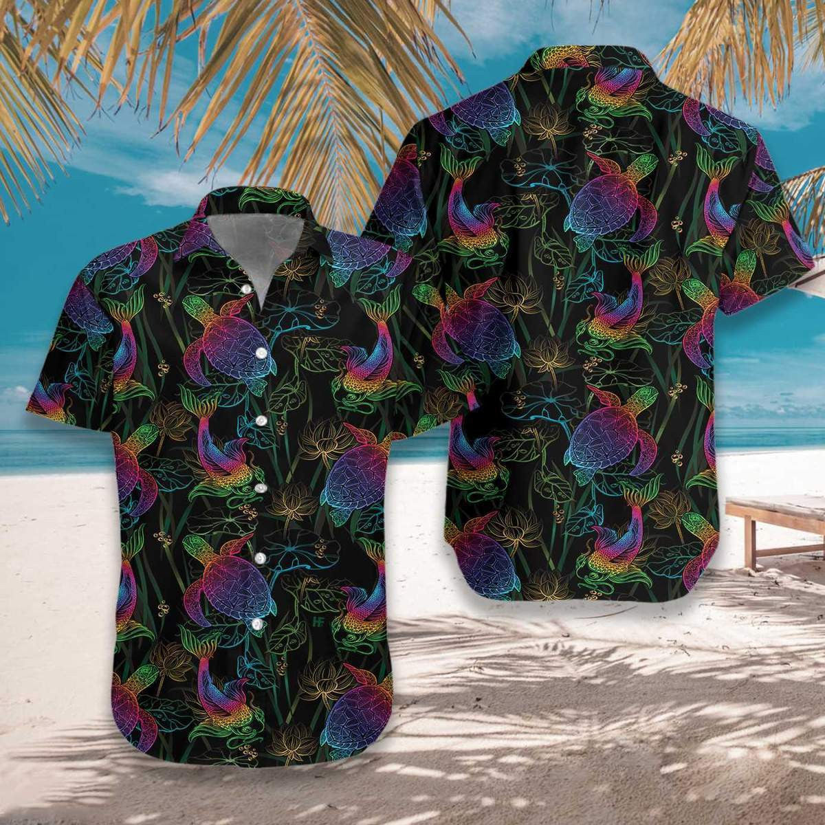 Patrún Koi Lotus Agus Turtar Léine Haváís, Bronntanas Léine Haváís, Bronntanas Nollag