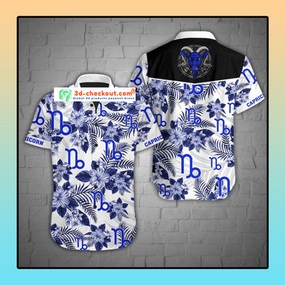 Capricorn tropical hawaiian shirt_ Hawaiian Shirt-Hawaiian Shirt Gift, Christmas Gift