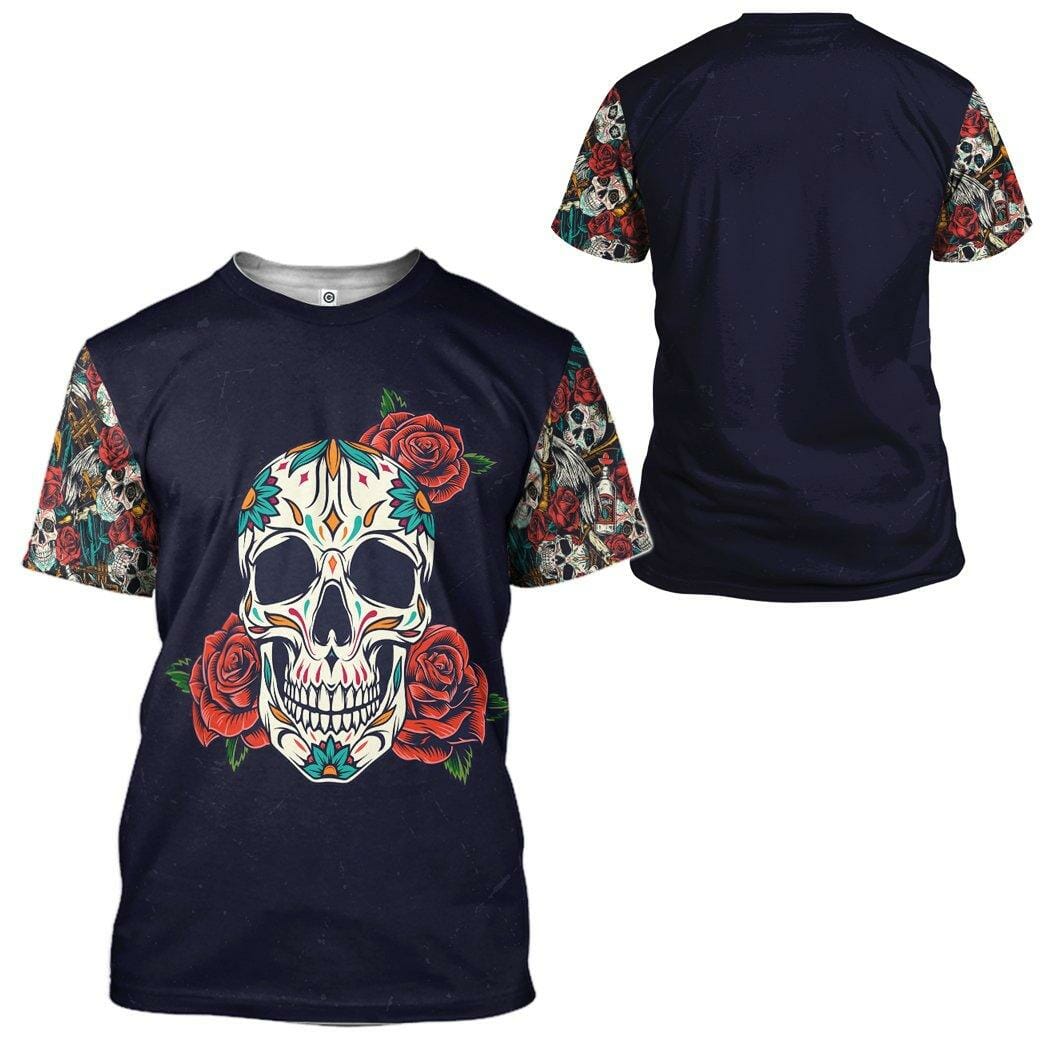Éadaí Cochaillín Tléine Saincheaptha 3D Skull