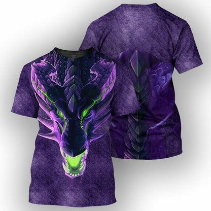 Dragon - Éadaí Cochaillín Tléine Clóbhuailte Léine 3D ar Thar Lear