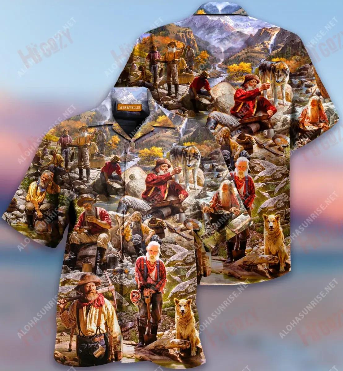 Mianadóireacht Óir Léine Haváís Unisex Laethanta Saoire Muinchille Gearr Léinte Crazy Haváís Léinte Haváís do Mhná, Bronntanas Léine Haváís, Bronntanas Nollag