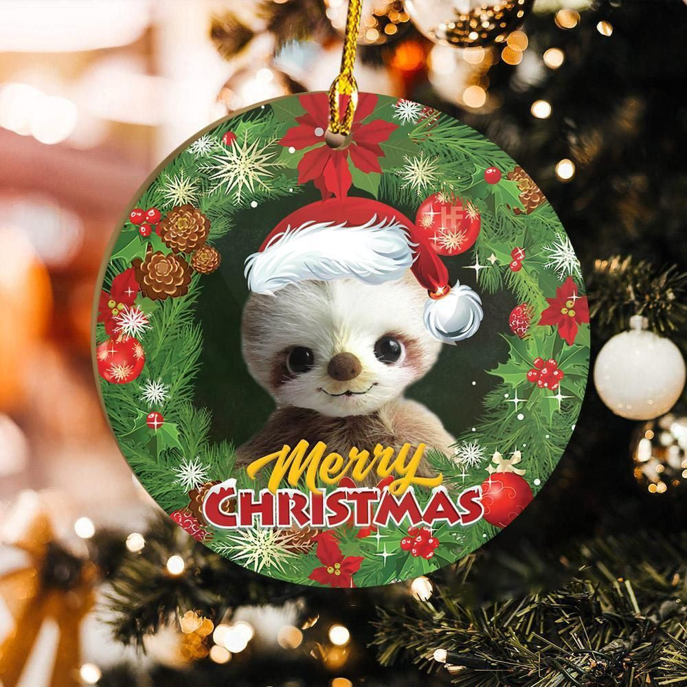 Ornáid Sloth Babaí, Bronntanas Ornáide Nollag, Bronntanas Nollag, Maisiú Nollag