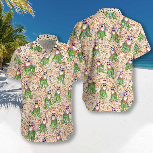 Patrún Eitneach Cat Hula Dearadh Tarraingteach Léine haváíais, Haváís Le Bronntanas