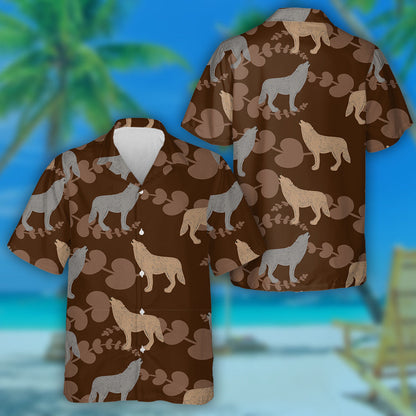 Stíl Chartúin Beige Agus Mac Tíre Liath Léine haváíais, haváís don bhronntanas