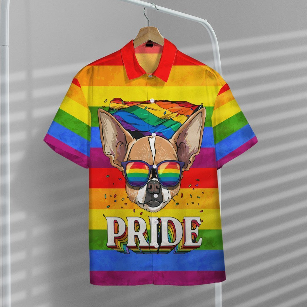Colorful Pride Awesome Background Design Hawaiian Shirt, Hawaiian For Gift