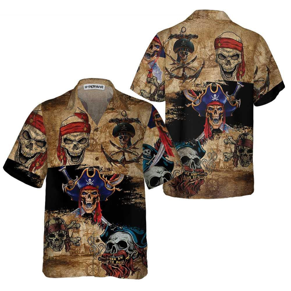 Horror Skull Pirate Who Is The Winner Hawaiian Shirt, Hawaiian Shirt Gift, Christmas Gift