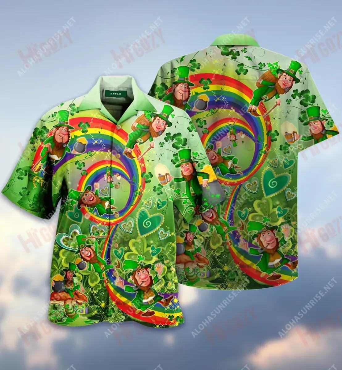 Tá Ádh mór ag Creidiúint go bhfuil T-ádh ort Léine Gearr muinchille Laethanta Saoire Léinte T Haváíacha Léinte Haváíais Oirbheartaíochta do Mhná, Bronntanas Léine Haváís, Bronntanas Nollag