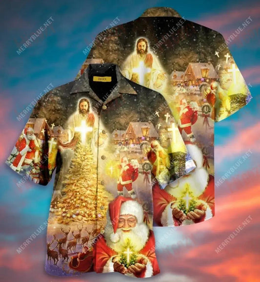 Is é Íosa Draíocht na Nollag Léine Gearr Haváís Laethanta Saoire Léinte T Haváíacha Léinte haváíais Oirbheartaíochta Léinte haváíais do Mhná, Bronntanas Léine Haváíais, Bronntanas Nollag