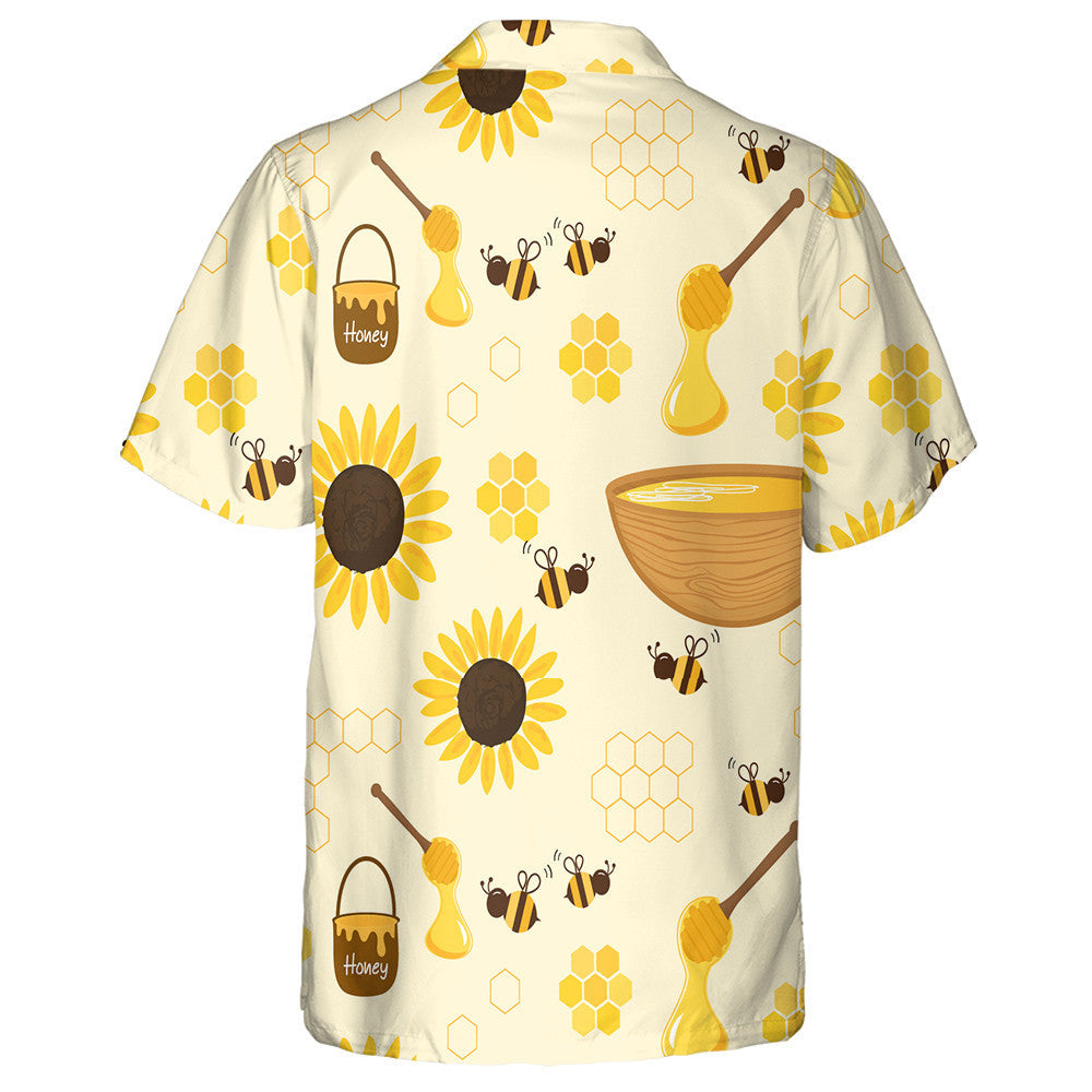 Cartún Bee Buicéad Meala Lus na Gréine Hive Gabha Dubh Adhmaid Léine Haváís, Bronntanas Léine Haváís, Bronntanas Nollag