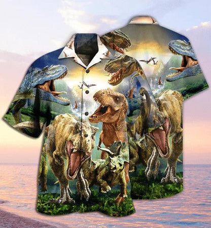 Bronntanas Bríomhar Jungle Fiáin Dineasár Do Lovers Ainmhithe Léine Haváís, Bronntanas Léine Haváís, Bronntanas Nollag