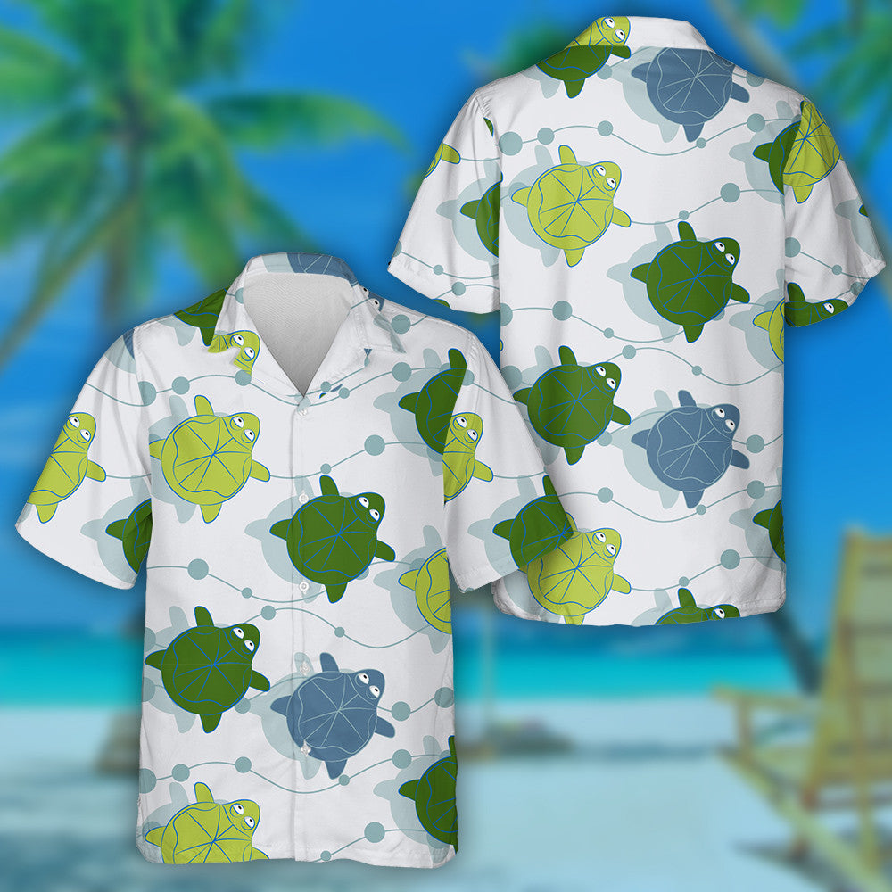 Turtar Seanfharraige Greannmhar i Stíl Polainéiseach treibhe Léine Haváís, Bronntanas Léine Haváís, Bronntanas Nollag