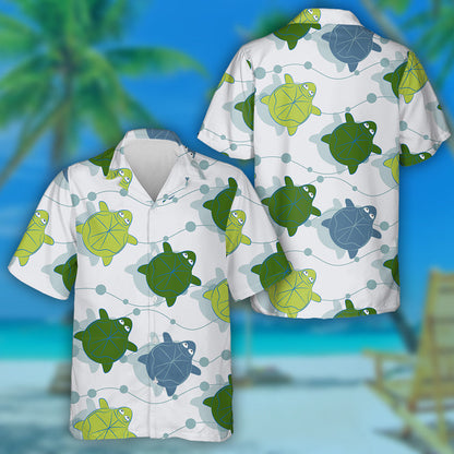 Turtar Seanfharraige Greannmhar i Stíl Polainéiseach treibhe Léine Haváís, Bronntanas Léine Haváís, Bronntanas Nollag