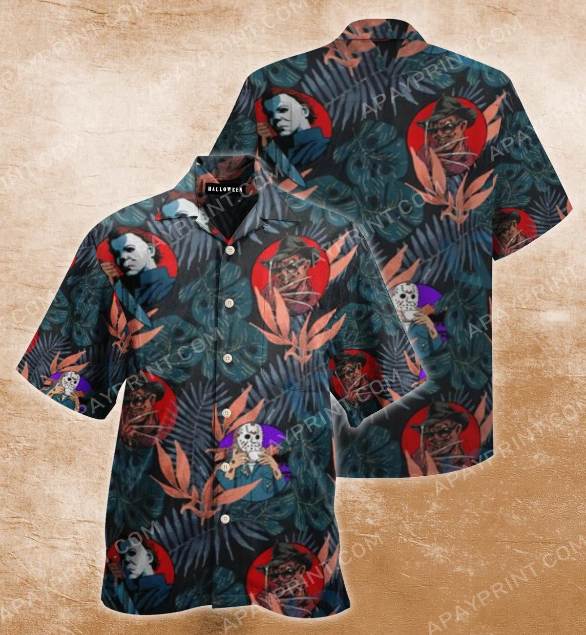 Halloween Horror Movie Killers Hawaiian Shirt, Hawaiian For Gift