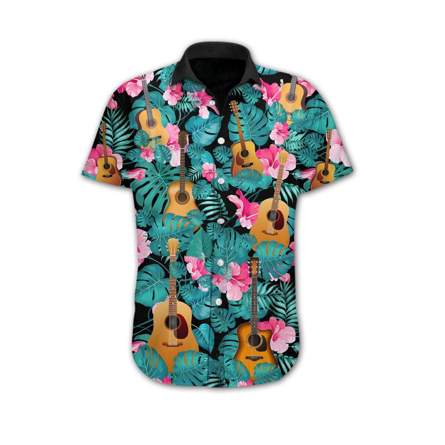 Love Music Giotár Dearadh Tropical Léine Haváís, Haváís For Gift