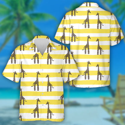 Péinteáil Patrún Sioráf Leanbh Buí Agus Bán Stráice Léine Haváís, Bronntanas Léine Haváís, Bronntanas Nollag