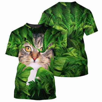 Hidden Cat - 3D All Over Printed Shirt Tshirt Hoodie Apparel
