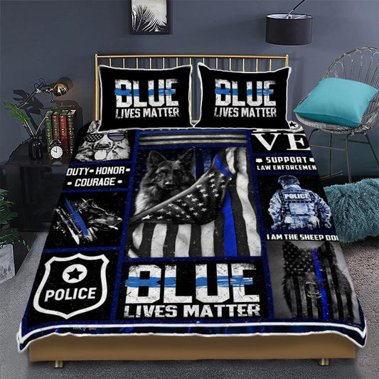German Shepherd - Police Dog Quilt Bedding Set  Bedroom Set Bedlinen 3D,Bedding Christmas Gift,Bedding Set Christmas