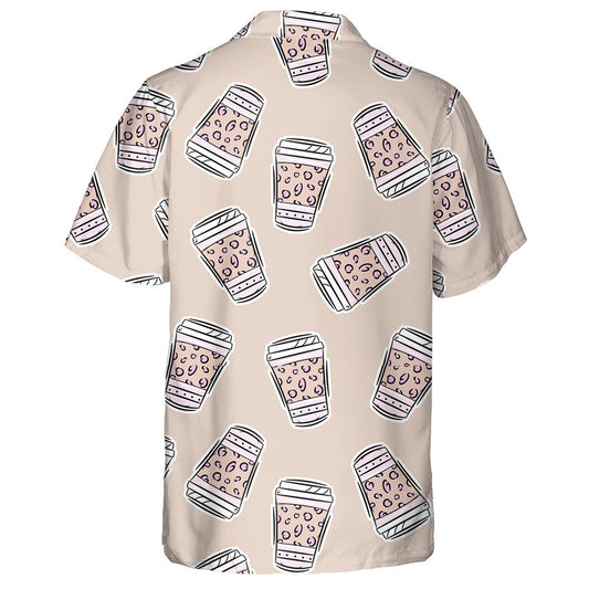 Spotaí Liopard Nua-Aimseartha Trendy Ar Léine Plaisteach Caife Haváis, Bronntanas Léine Haváís, Bronntanas Nollag