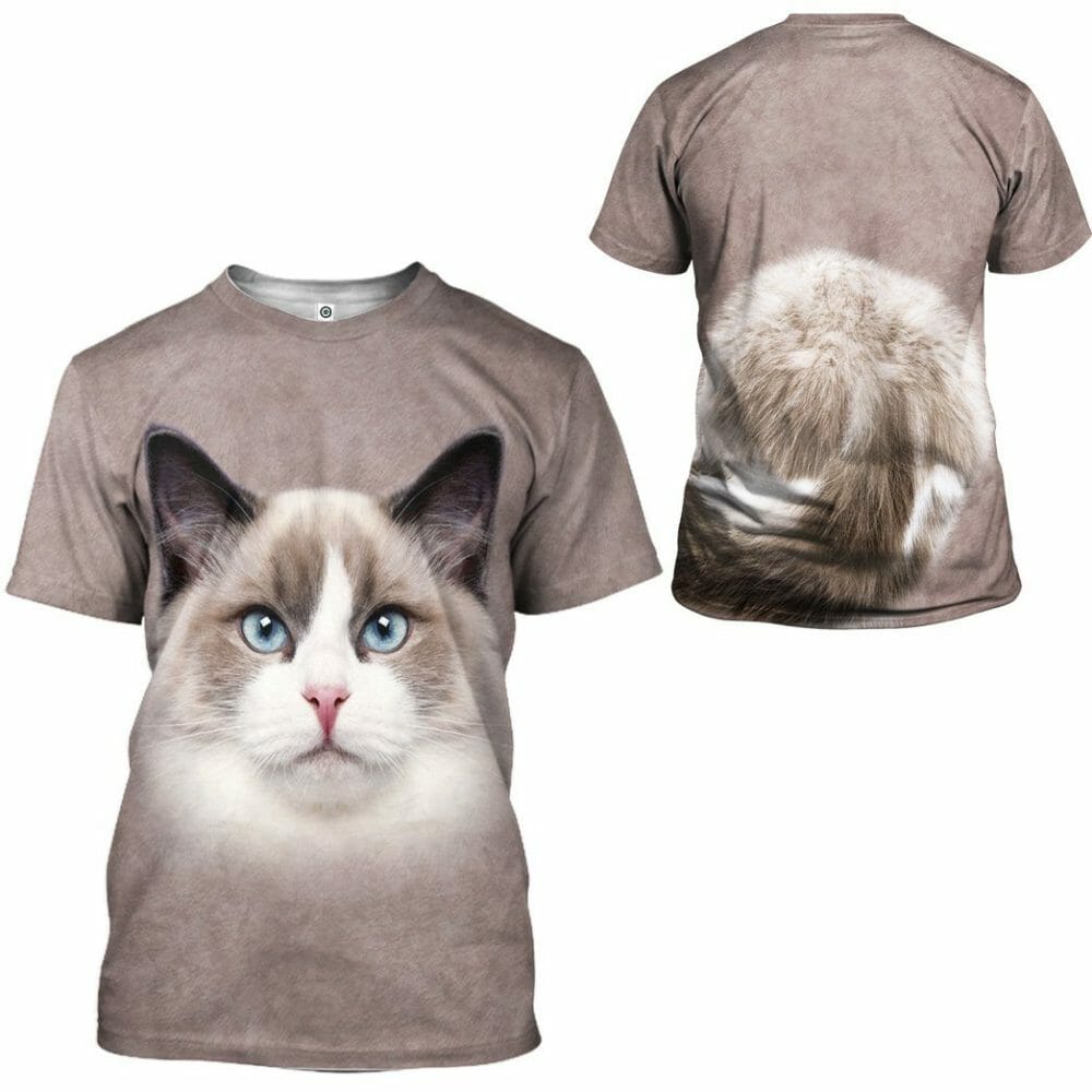 Éadaí Cochaillín Tléine Ragdoll Cat 3D