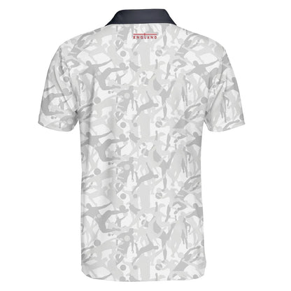 England Football Camouflage White Theme Hawaiian Shirt,Hawaiian Shirt Gift, Christmas Gift
