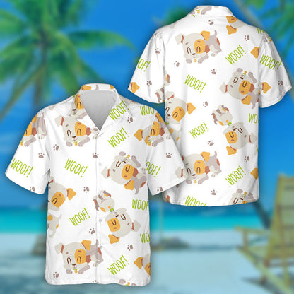 Cartún Jack Russell-Bhrocaire Cúlra Scoite Madra Léine Haváís, Bronntanas Léine Haváíais, Bronntanas Nollag