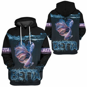3D Betta Custom Tshirt Hoodie Apparel