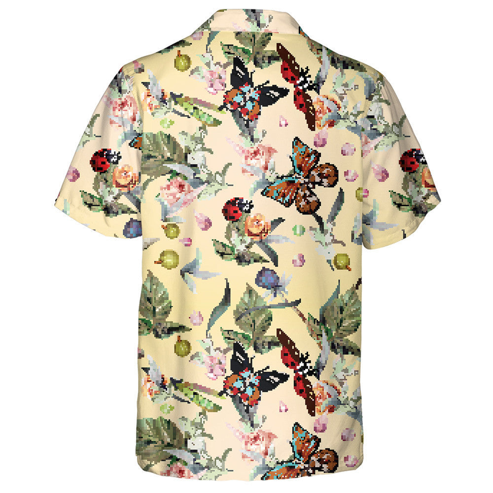 Téama Samhradh Le Féileacáin Lámh-tharraingthe Agus Bláthanna Léine Haváís, Bronntanas Léine Haváíais, Bronntanas Nollag