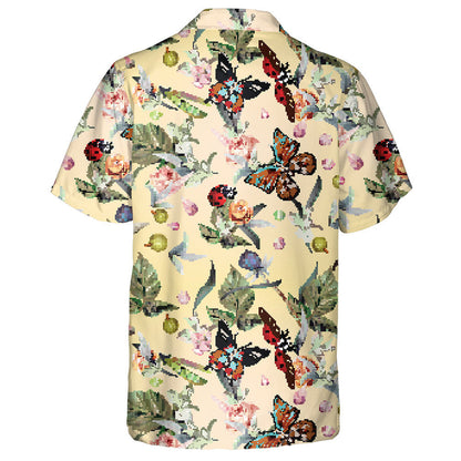 Téama Samhradh Le Féileacáin Lámh-tharraingthe Agus Bláthanna Léine Haváís, Bronntanas Léine Haváíais, Bronntanas Nollag