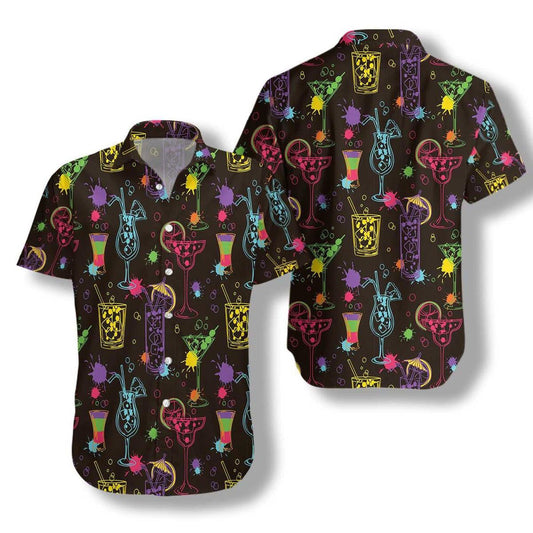 Colorful Cocktails Cool Summer Tastes Hawaiian Shirt, Hawaiian For Gift