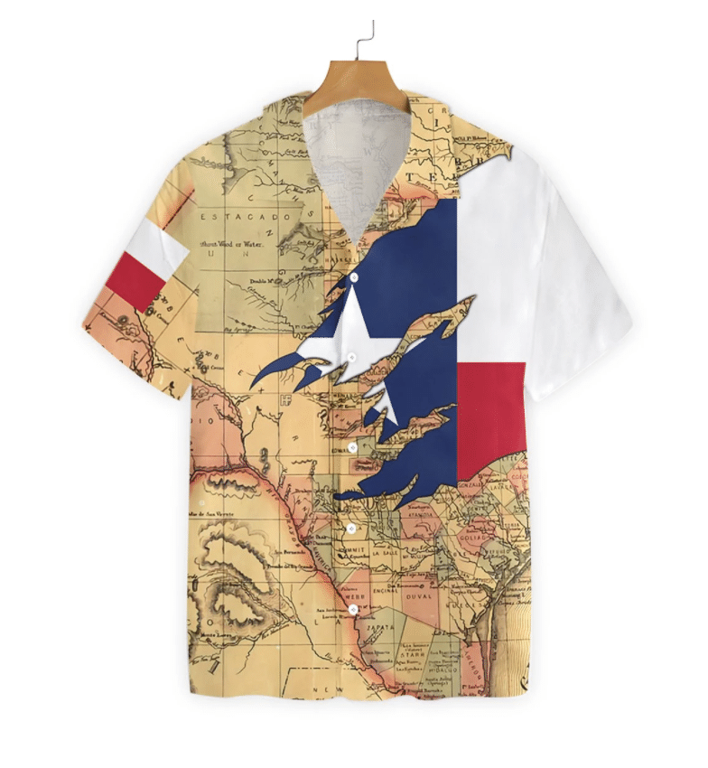 Classic Texas Peace Crazy Background Design Hawaiian Shirt,Hawaiian Shirt Gift, Christmas Gift