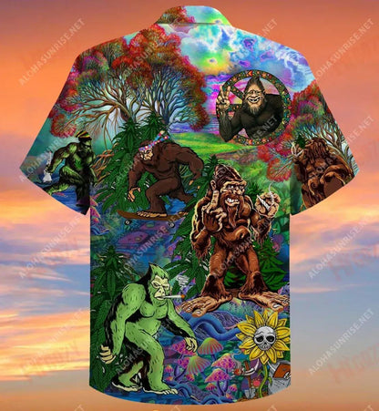 Hippie Bigfoot, Coinnigh Fiáin É Agus Léite Haváise Saor in Aisce Léinte Tropacha an tSamhraidh Léinte Crazy Haváíais Léinte haváíais d'Fhir, Bronntanas Léine Haváís, Bronntanas Nollag