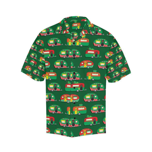 Camper Camping Christmas Themed Design Hawaiian Shirt, Hawaiian For Gift