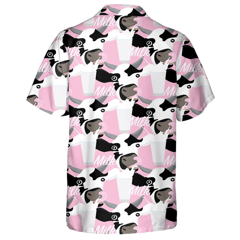 Happy Cow And Cloud Doodle Style Hawaiian Shirt, Hawaiian For Gift