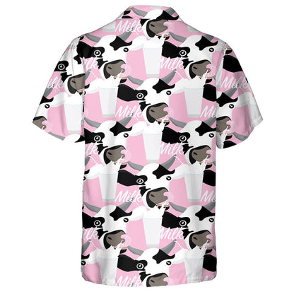 Happy Cow And Cloud Doodle Style Hawaiian Shirt, Hawaiian For Gift