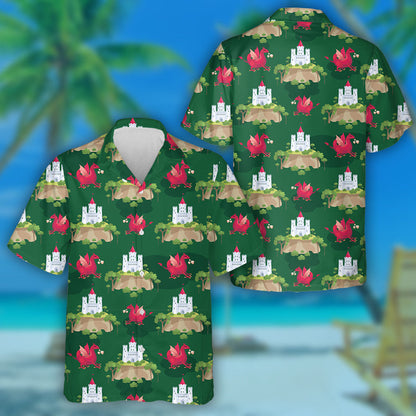 Pictiúr de Chaisleán Síscéal Agus Léine Dragon Haváís, Bronntanas Léine Haváíais, Bronntanas Nollag