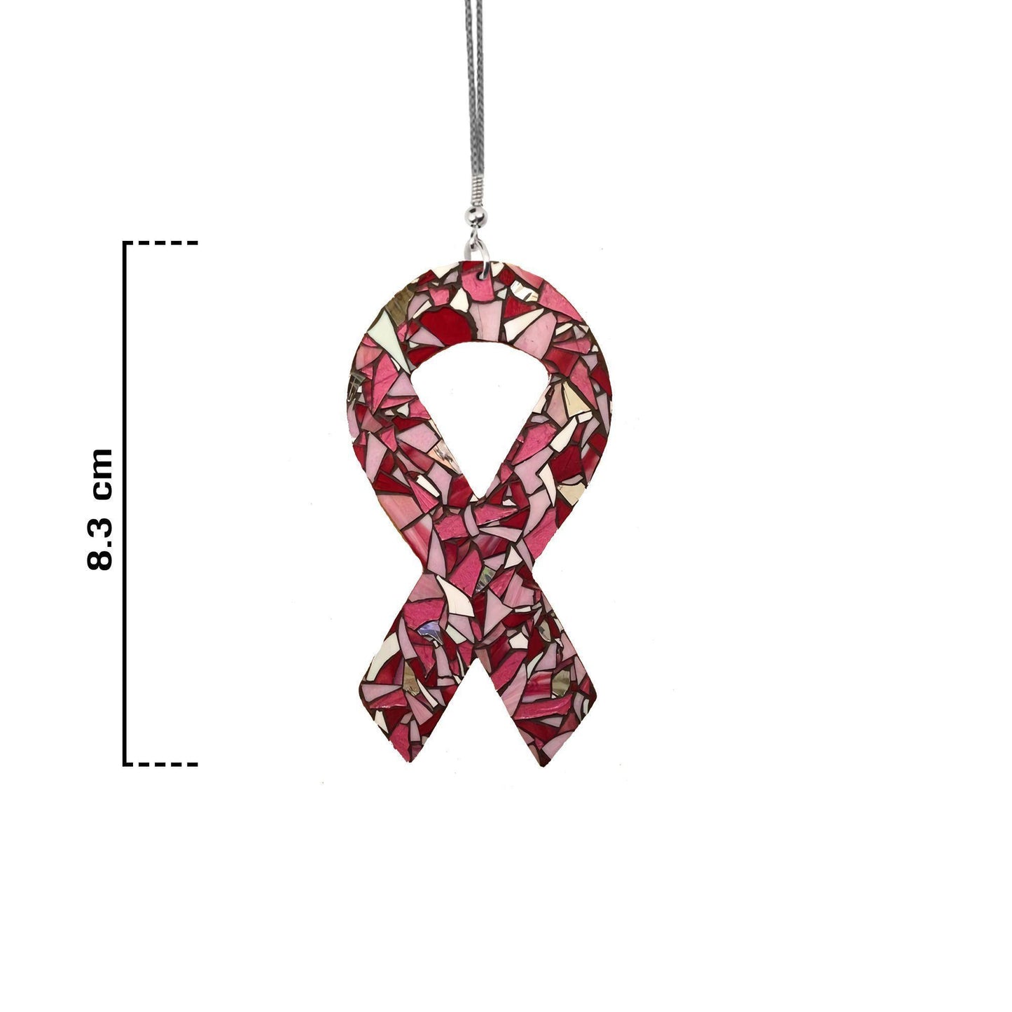 Breast Cancer Car Hanging Ornament, Christmas Ornament Gift, Christmas Gift, Christmas Decoration
