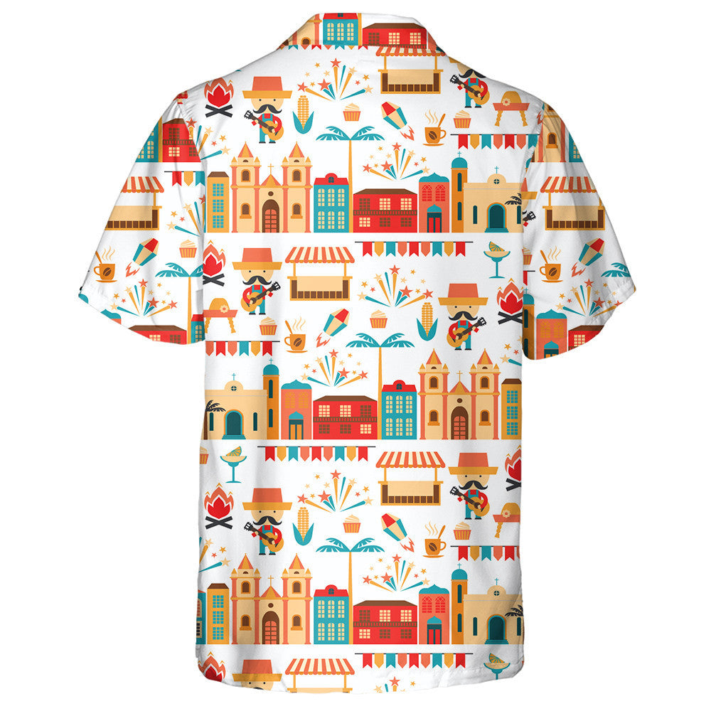 Symbolism Of The Latin American Holiday Illustration Hawaiian Shirt,Hawaiian Shirt Gift, Christmas Gift