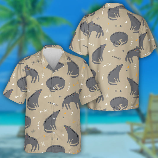 Mac Tíre gleoite i Stíl Aztec Léine Haváís, Bronntanas Léine Haváise, Bronntanas Nollag