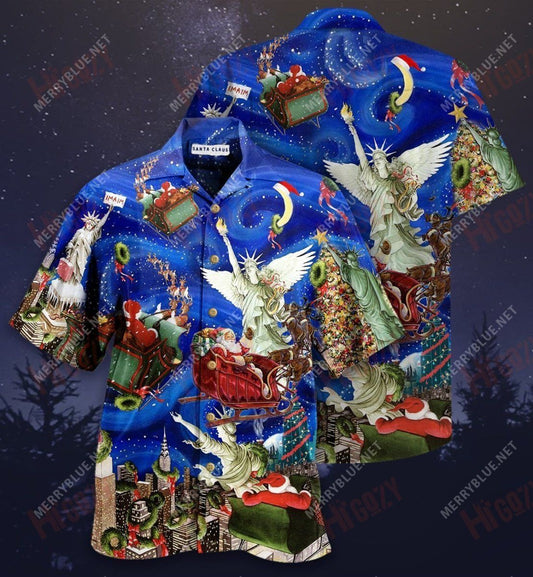 Dear Santa, Give Me Liberty N Christmas Short Hawaiian Shirt Hobbies Aloha Shirt Hawaiian Crazy Shirts Funny Hawaiian Shirts, Hawaiian Shirt Gift, Christmas Gift