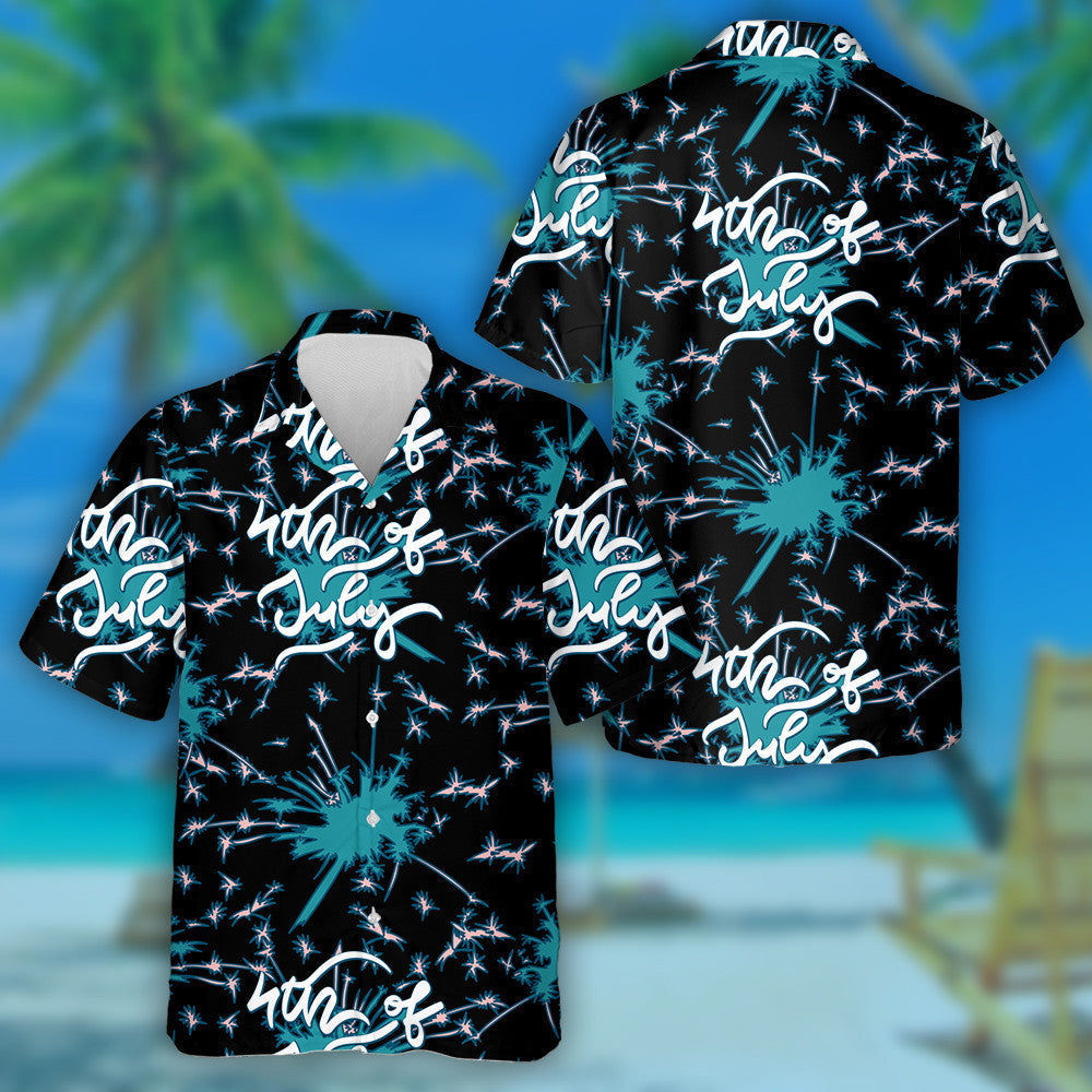 Dearadh Litreoireachta Lá Saoirse Mheiriceá le Tine Ealaíne Ar Chúlra Léine Haváí, Bronntanas Léine Haváíais, Bronntanas Nollag