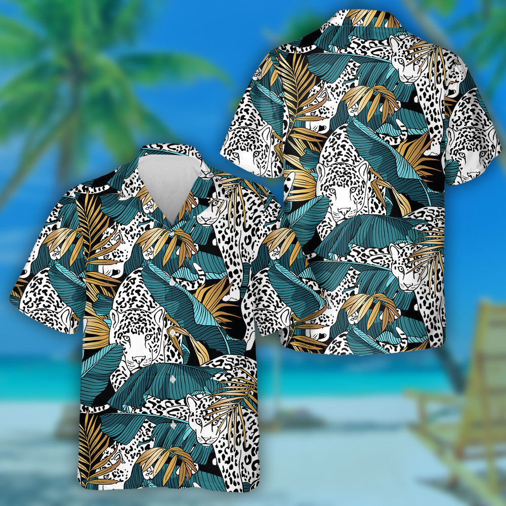 Léine Haváíais Liopard Agus Glas Coimhthíocha Buí Tropical Banana Haváí, Bronntanas Léine haváíais, Bronntanas Nollag