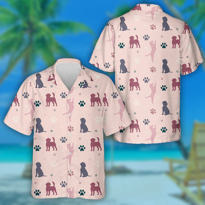 Colorful Style Beagle Dog And Paws Hawaiian Shirt,Hawaiian Shirt Gift, Christmas Gift