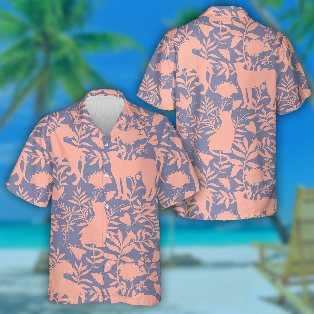 Scáthchruthanna Liopard Agus Tíogair le Bláthanna Teibí Agus Plandaí Léine Haváís, Bronntanas Léine Haváís, Bronntanas Nollag